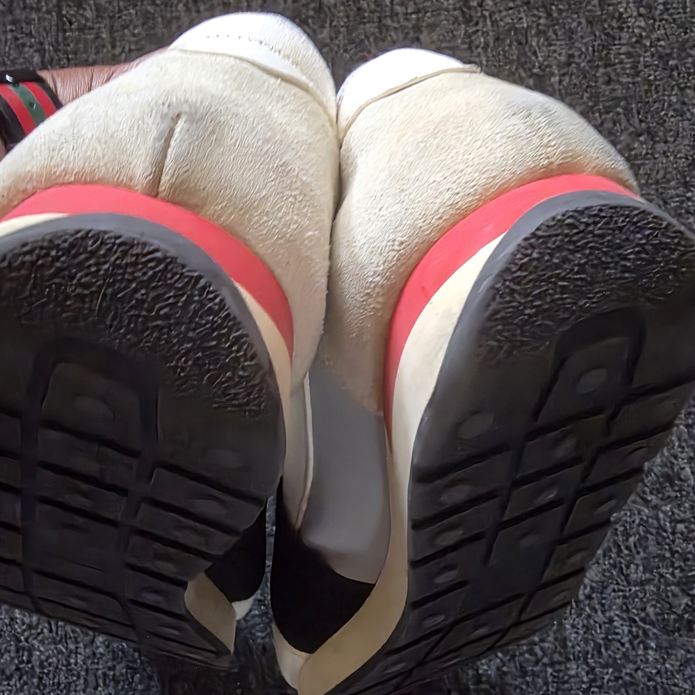 Men's Black and White Sneakers - Picture 7 of 11